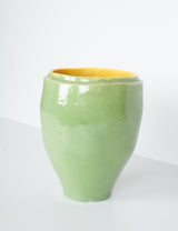Lime green vase