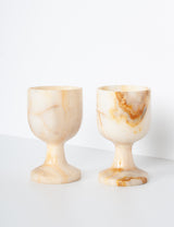 Marbled onyx glasses