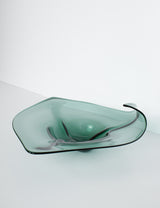 Bohemian glass bowl 1960s