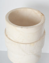 Sculpted alabaster lamp