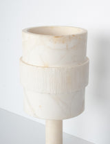 Sculpted alabaster lamp