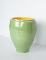 Lime green vase