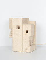 Lampe en pierre architecturale