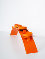 70's curved candlestick