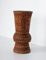 African decorative vase
