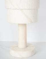 Sculpted alabaster lamp