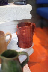 Decorative vintage ochre pitcher
