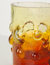 Oval flame bubble vase