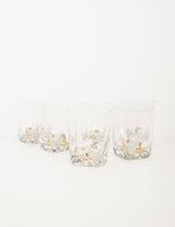 Vintage glass with gold dots