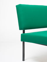 Vintage emerald green bench seat