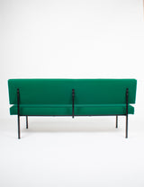 Vintage emerald green bench seat