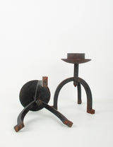 Brutalist tripod candleholders