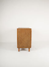 Vintage rattan chest of drawers bamboo