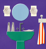 Small vintage wall coat rack