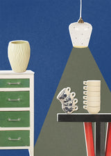 Pale yellow vintage vase