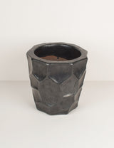 Large faceted vintage pot