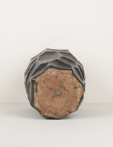 Large faceted vintage pot