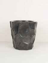 Large faceted vintage pot