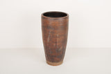 Large brown vintage vase