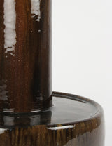 Grande lampe flammée vert & brun