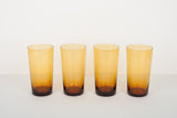 Large vintage amber glasses