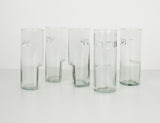 Large clear vintage glasses