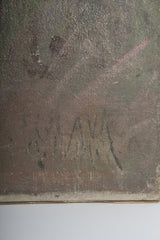 Oil on canvas “Marécage herbeux”