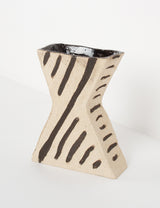 Small vintage hourglass vase