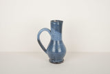 Vintage blue-grey handmade pitcher