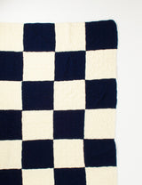 Vintage blue & beige plaid