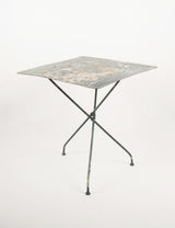 Vintage blue garden table