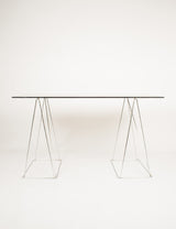 Vintage triangular trestle table