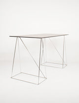 Vintage triangular trestle table