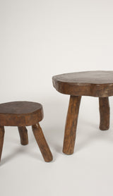 Brutalist tables and stools