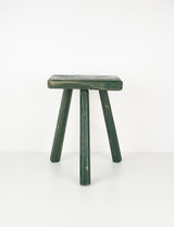 Green tripod farm stool