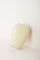 Pale yellow vintage vase