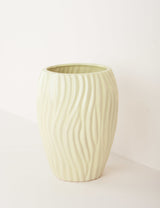 Vintage yellow ceramic vase