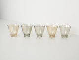 Vintage iridescent water glasses
