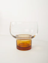 Vintage glasses with amber base