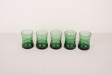 Vintage green blown glass