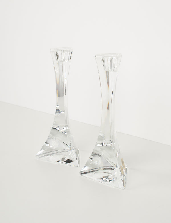 Bougeoirs cristal Gourdon