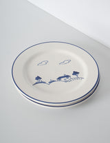 Assiettes décor naïf