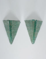 Glass and metal wall lights