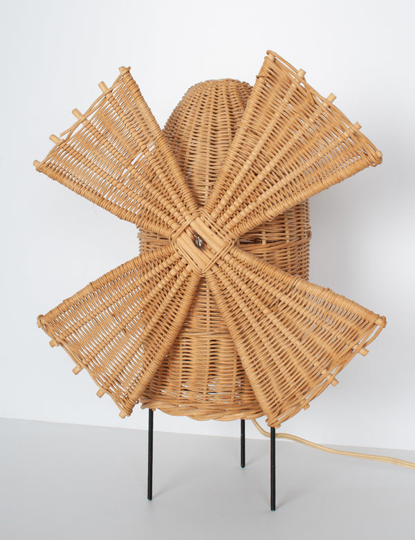 Lampe moulin vintage