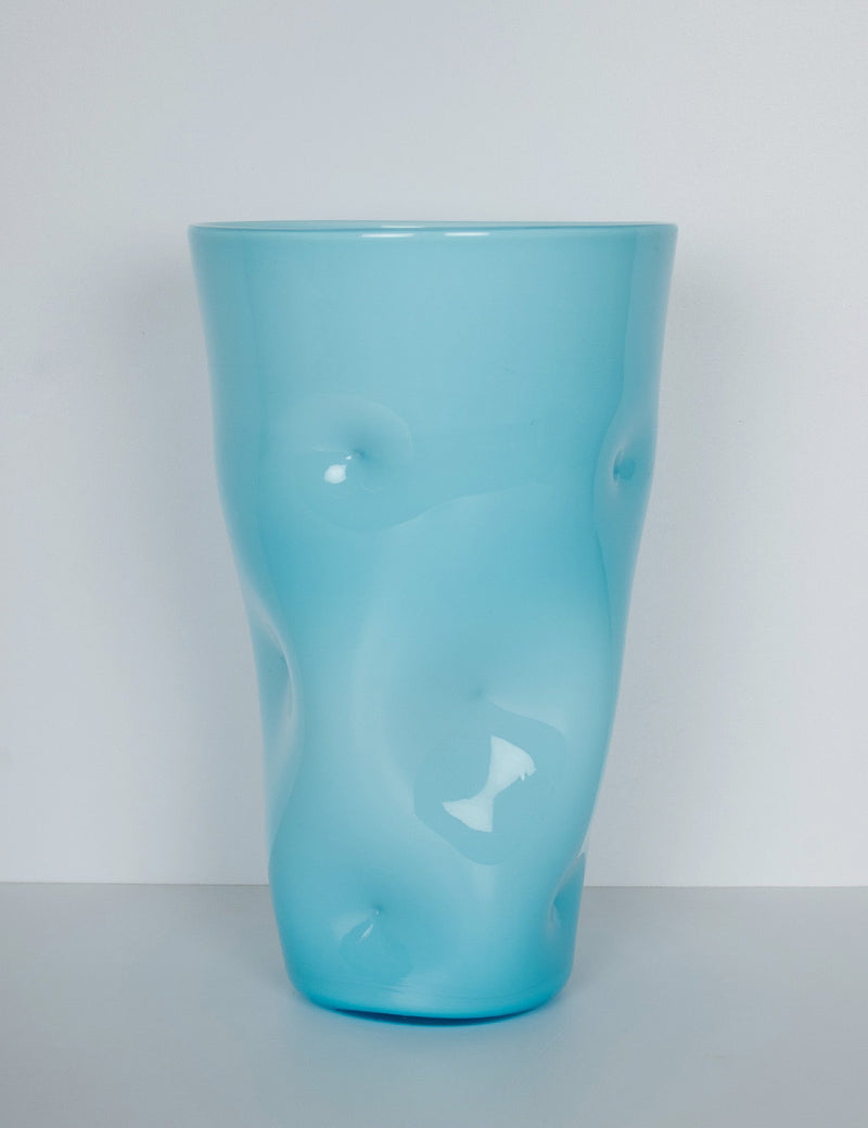 Vase opalin pincé Empoli