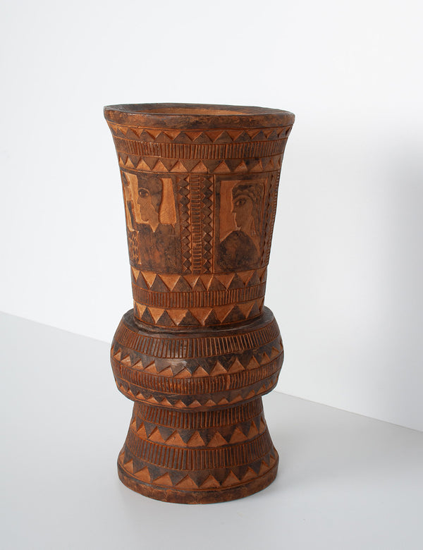 African decorative vase