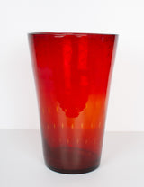 Large Red Empoli Vase