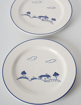 Assiettes décor naïf
