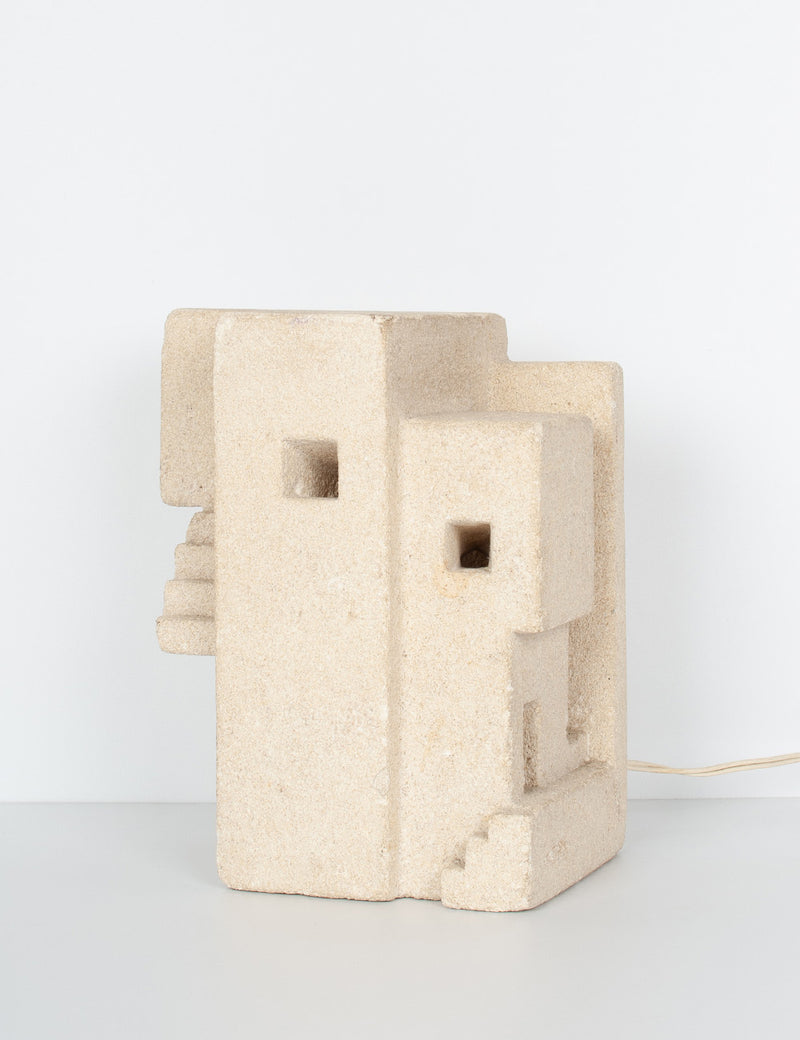 Architectural stone lamp