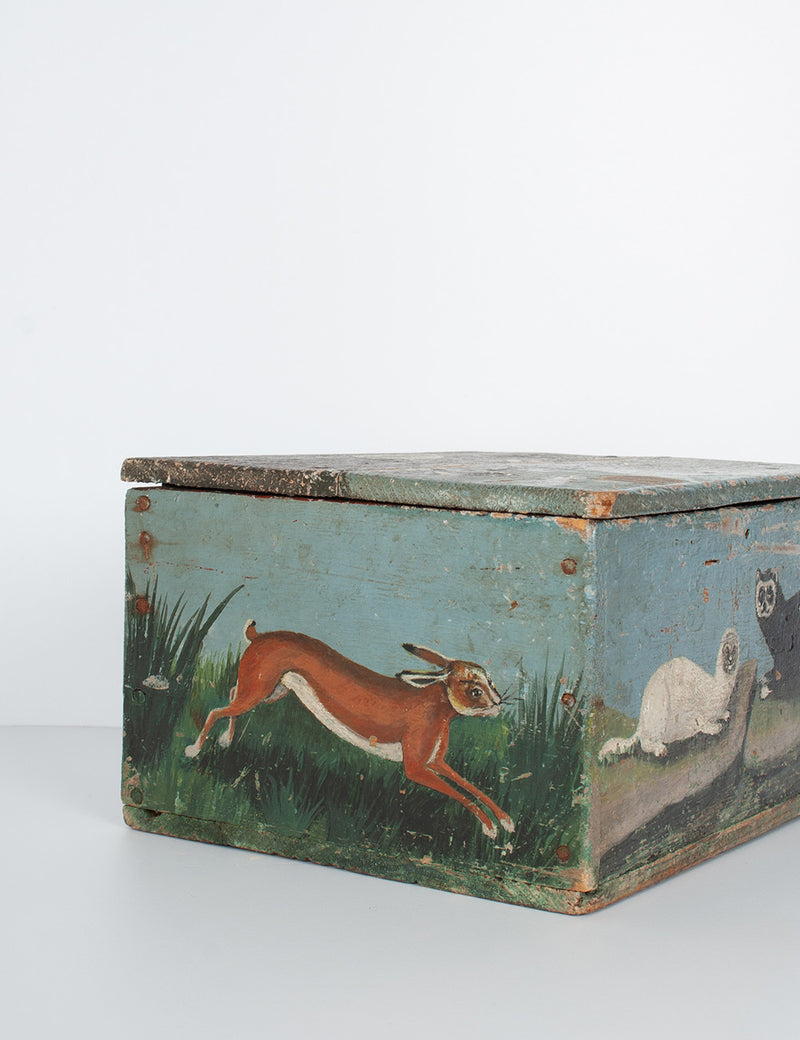 Painted box late 19th century